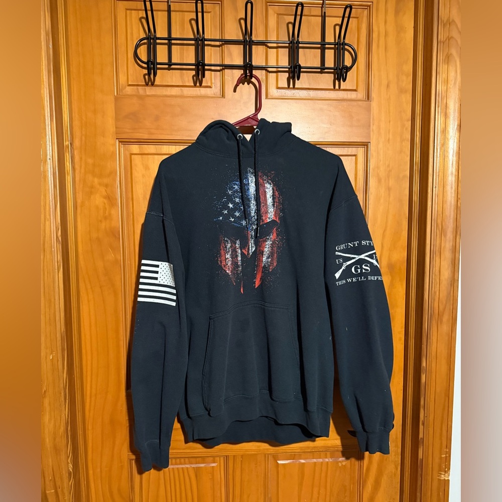 Grunt Style Black Zip-Up Hoodie